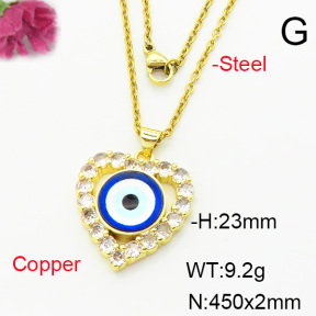 Fashion Copper Necklace  F6N404253baka-L002