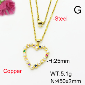 Fashion Copper Necklace  F6N404260aajl-L002
