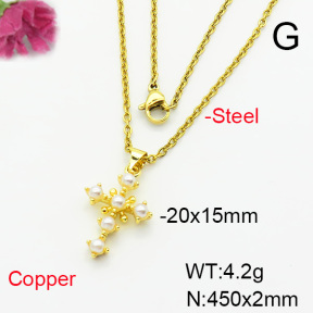 Fashion Copper Necklace  F6N404264vail-L002