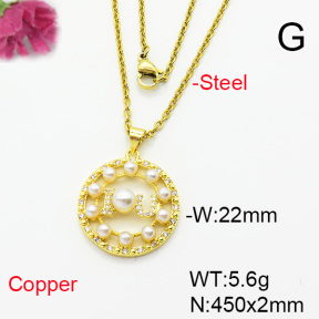 Fashion Copper Necklace  F6N404268baka-L002