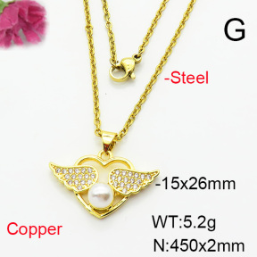 Fashion Copper Necklace  F6N404269aajl-L002