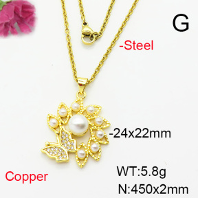 Fashion Copper Necklace  F6N404271baka-L002