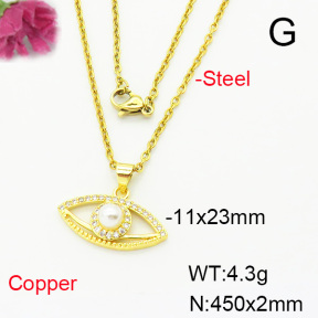 Fashion Copper Necklace  F6N404280aajl-L002