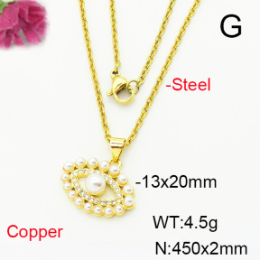Fashion Copper Necklace  F6N404281baka-L002