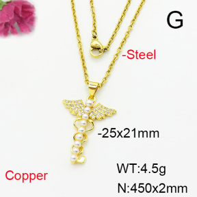 Fashion Copper Necklace  F6N404282aakl-L002
