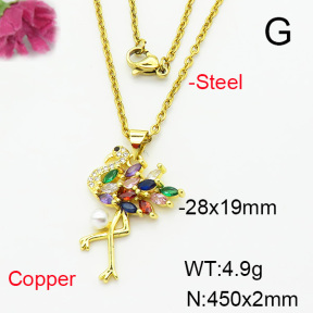 Fashion Copper Necklace  F6N404286aakl-L002