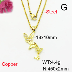 Fashion Copper Necklace  F6N404288baka-L002