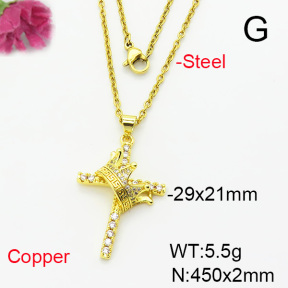 Fashion Copper Necklace  F6N404290baka-L002