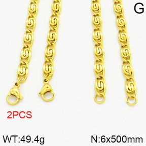 Stainless Steel Necklace  2N2001600bbpm-419