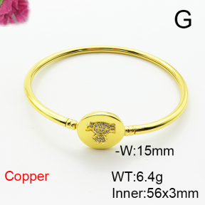 Fashion Copper Bangle  F6BA41497bhva-L002