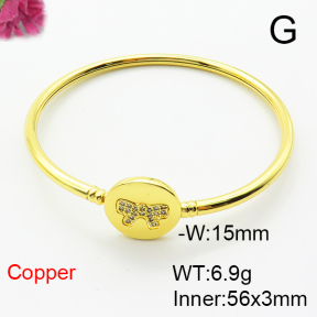Fashion Copper Bangle  F6BA41498bhva-L002