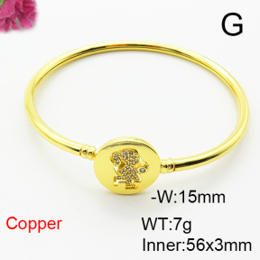 Fashion Copper Bangle  F6BA41502bhva-L002