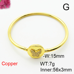 Fashion Copper Bangle  F6BA41503bhva-L002