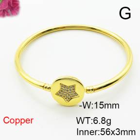 Fashion Copper Bangle  F6BA41504bhva-L002