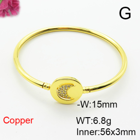 Fashion Copper Bangle  F6BA41505bhva-L002