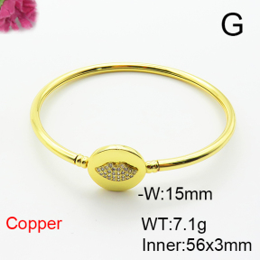 Fashion Copper Bangle  F6BA41506bhva-L002