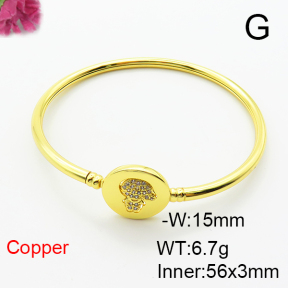 Fashion Copper Bangle  F6BA41509bhva-L002