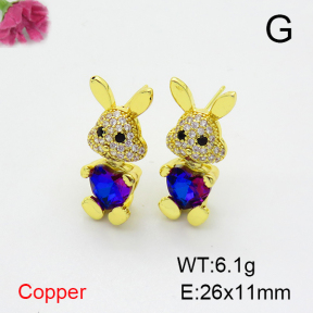Fashion Copper Earrings  F6E403856vbnb-G030
