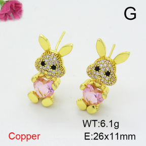 Fashion Copper Earrings  F6E403858vbnb-G030
