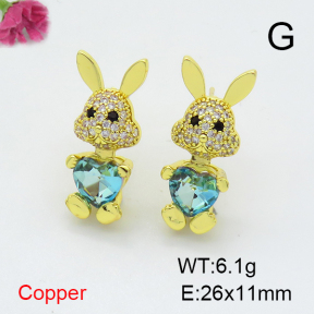 Fashion Copper Earrings  F6E403860vbnb-G030