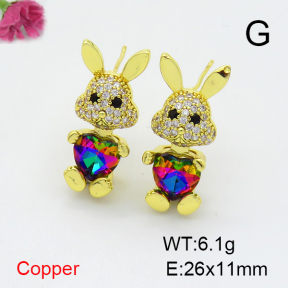 Fashion Copper Earrings  F6E403861vbnb-G030