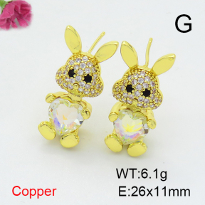 Fashion Copper Earrings  F6E403862vbnb-G030