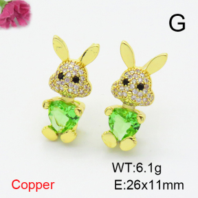 Fashion Copper Earrings  F6E403863vbnb-G030