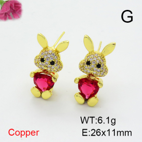 Fashion Copper Earrings  F6E403867vbnb-G030