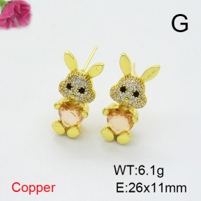 Fashion Copper Earrings  F6E403869vbnb-G030