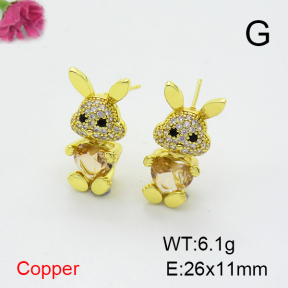 Fashion Copper Earrings  F6E403871vbnb-G030