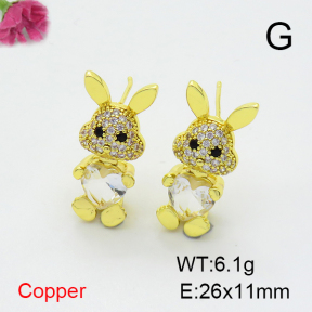 Fashion Copper Earrings  F6E403872vbnb-G030
