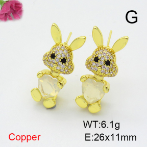 Fashion Copper Earrings  F6E403873vbnb-G030