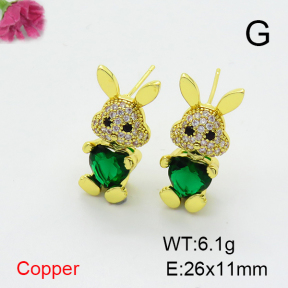 Fashion Copper Earrings  F6E403875vbnb-G030