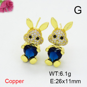 Fashion Copper Earrings  F6E403877vbnb-G030