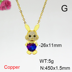 Fashion Copper Necklace  F6N404300aajl-G030