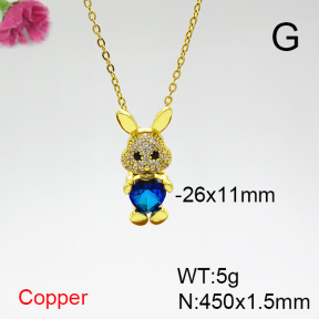 Fashion Copper Necklace  F6N404302aajl-G030
