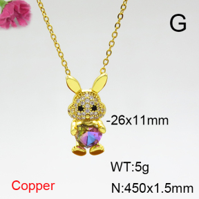 Fashion Copper Necklace  F6N404303aajl-G030