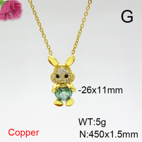 Fashion Copper Necklace  F6N404304aajl-G030