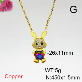 Fashion Copper Necklace  F6N404305aajl-G030