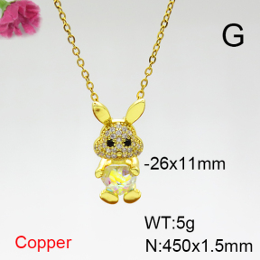 Fashion Copper Necklace  F6N404306aajl-G030