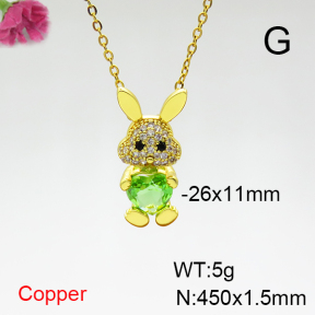 Fashion Copper Necklace  F6N404307aajl-G030