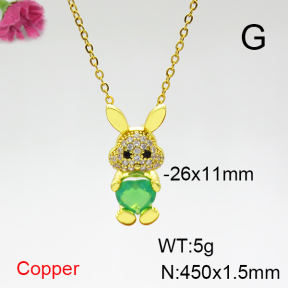 Fashion Copper Necklace  F6N404308aajl-G030
