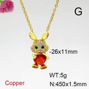 Fashion Copper Necklace  F6N404309aajl-G030