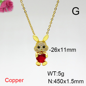 Fashion Copper Necklace  F6N404310aajl-G030