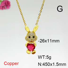Fashion Copper Necklace  F6N404311aajl-G030
