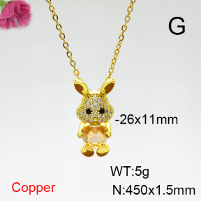 Fashion Copper Necklace  F6N404313aajl-G030
