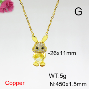 Fashion Copper Necklace  F6N404314aajl-G030