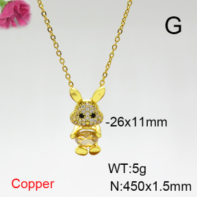 Fashion Copper Necklace  F6N404315aajl-G030