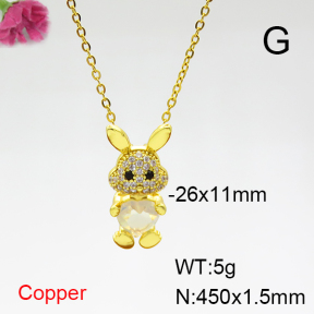 Fashion Copper Necklace  F6N404316aajl-G030