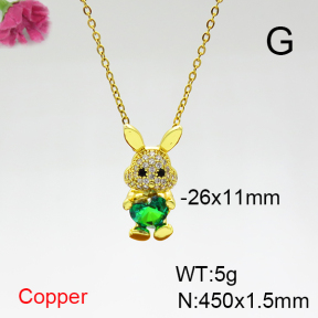 Fashion Copper Necklace  F6N404317aajl-G030